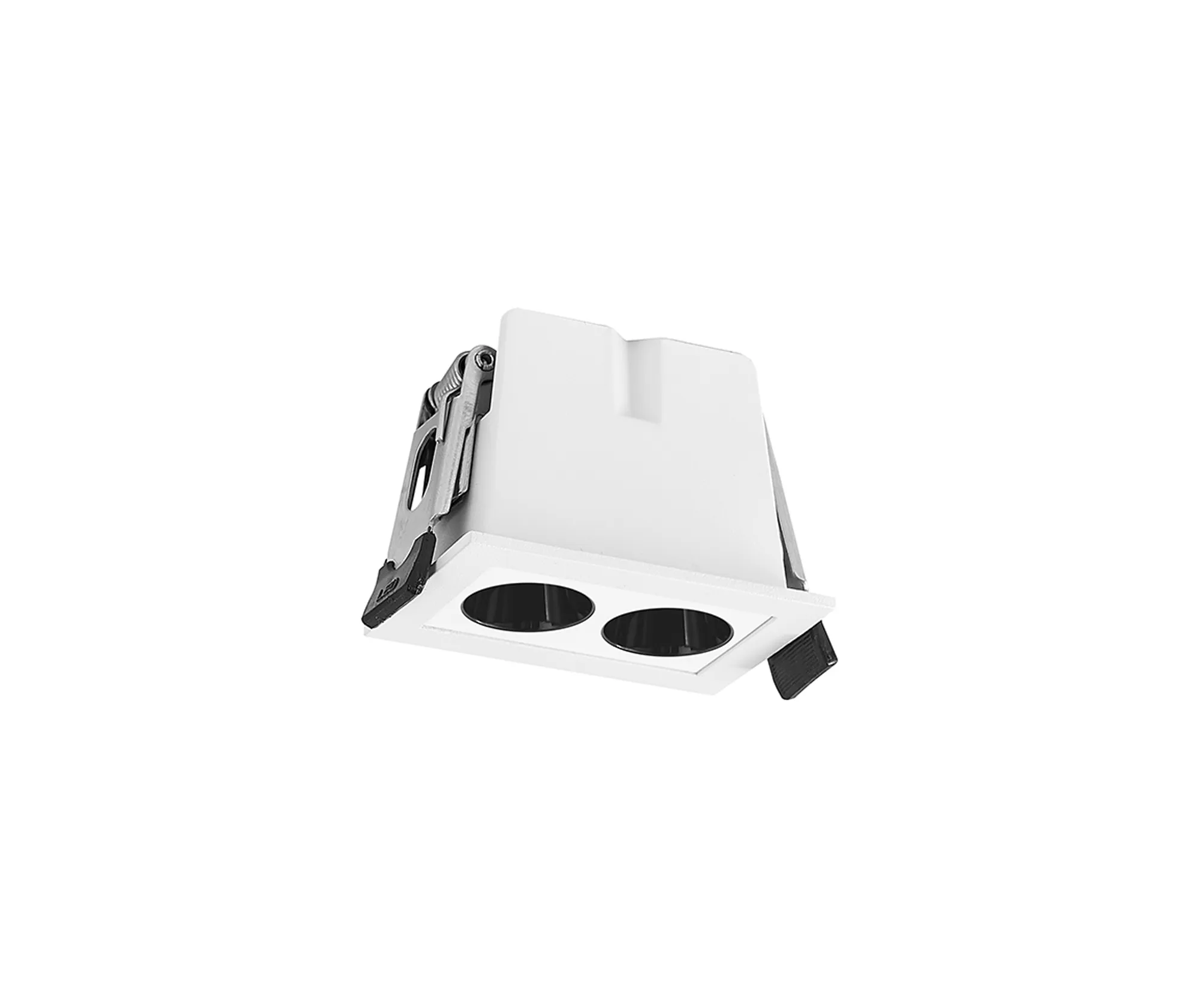 M9128  Blau Linear Recessed Spotlight 2 Light, 6W LED, 3000K, 360lm, Cut Out: L:60mm x W:40mm, White, Driver Included